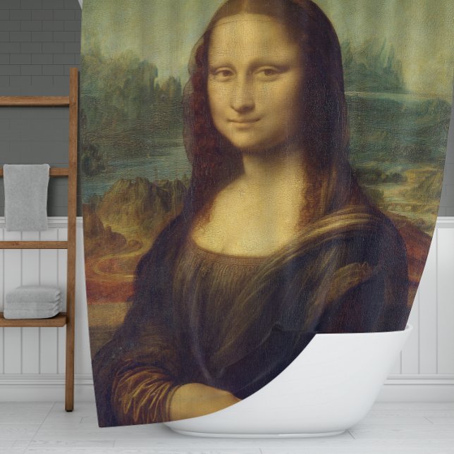 Rideaux De Douche La Mona Lisa de Da Vinci (Créateur téléchargé)