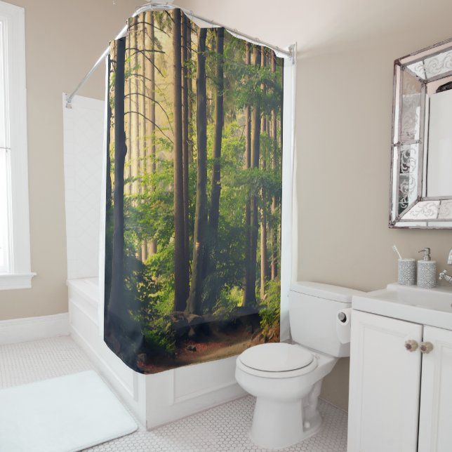 Rideaux De Douche La nature, les arbres dans le Parc National (En situation)