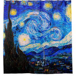 Rideaux De Douche La Nuit étoilée de Vincent Van Gogh