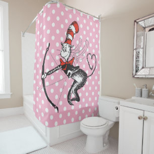Rideaux De Douche La Saint-Valentin de Dr. Seuss Cupidon le Chat d