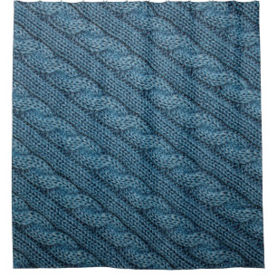 Rideaux De Douche la texture du tissu tricoté, couleur bleu clair