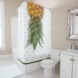 Rideaux De Douche La vie est un gâteau de partie supérieure d'anan