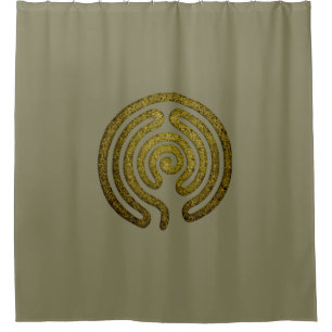 Rideaux De Douche Labyrinthe / labyrinthe - métal antique + votre ba