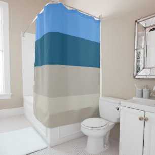 Rideaux De Douche Lac Michigan Sable et Surfs