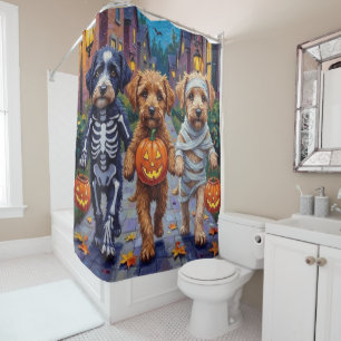 Rideaux De Douche Lagotto Romagnolo Trick-or-Treating Halloween