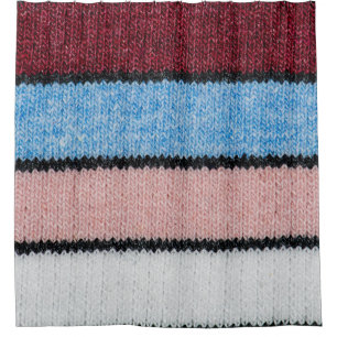 Rideaux De Douche Laine à rayures multicolores : Texture de tissu.