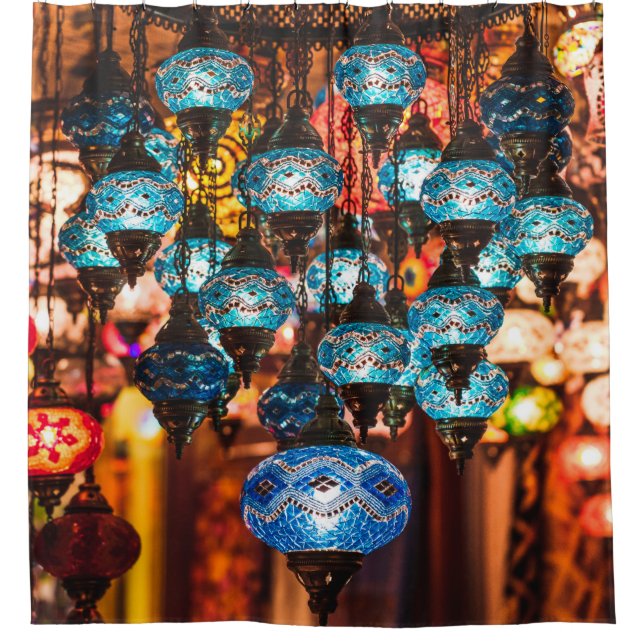 Rideaux De Douche Lampes turques traditionnelles Extraordinaires fai (Devant)