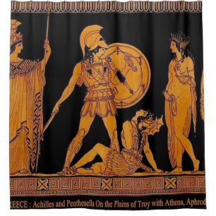 Rideaux De Douche L'Ancien Dieu Et La Déesse Frieze - Grèce