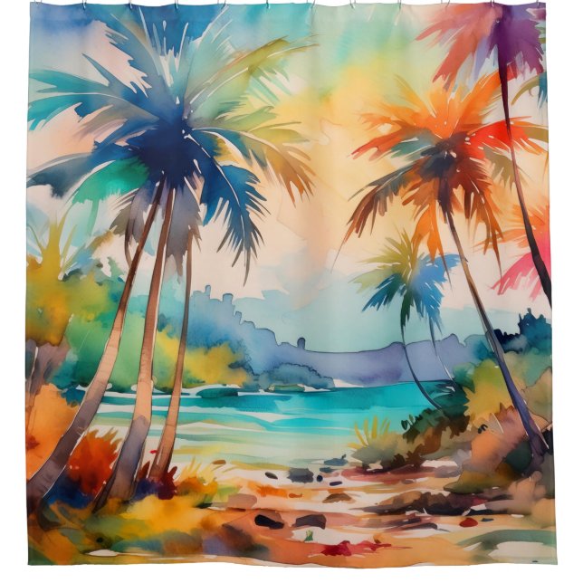 Rideaux De Douche L'art tropical (Devant)
