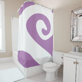 Rideaux De Douche Lavande et vague blanche