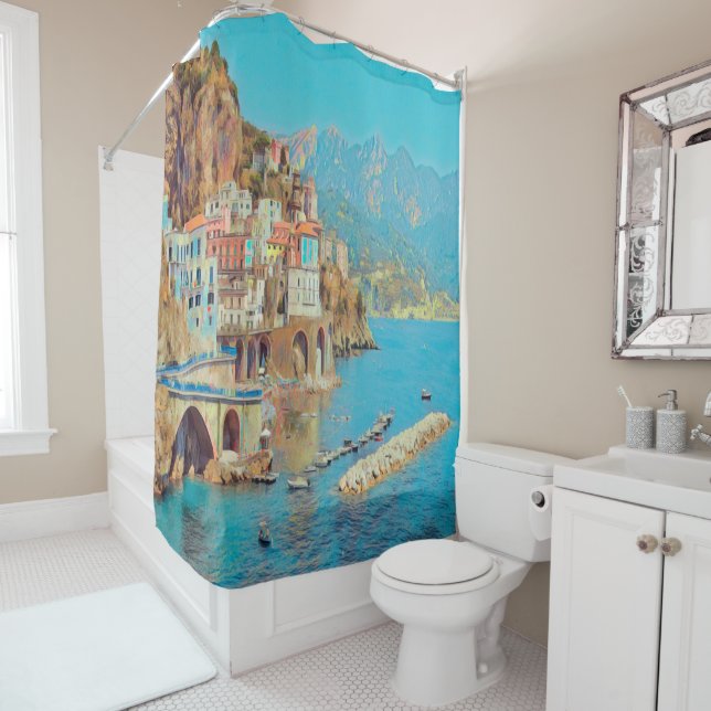 Rideaux De Douche ldp ATRANI - Côte d'Amalfi - (En situation)