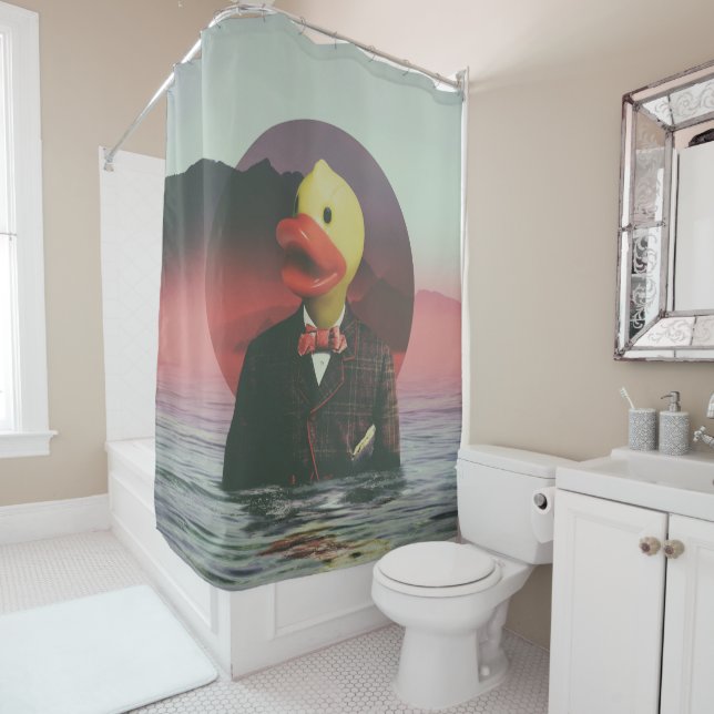 Rideaux De Douche Le caoutchouc mignon (En situation)