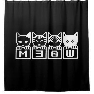 RIDEAUX DE DOUCHE LE CHATS M30W 8 BITS