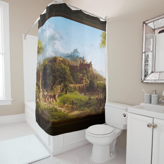Rideaux De Douche Le départ de Thomas Cole (En situation)