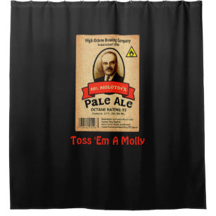 Rideaux De Douche Le Étiquette Pale Ale de M. Molotov