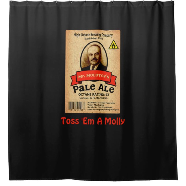 Rideaux De Douche Le Étiquette Pale Ale de M. Molotov (Devant)