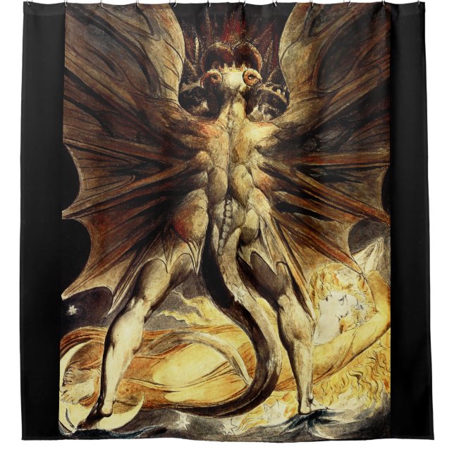 Rideaux De Douche Le grand dragon rouge (Devant)