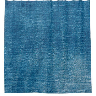 Rideaux De Douche Le jean bleu texture gros plan. jean denim bleu