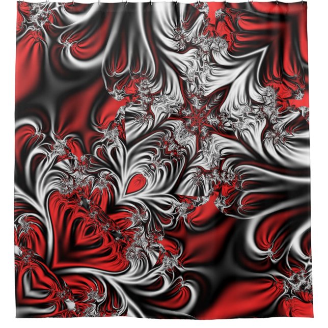 Rideaux De Douche Le motif de Fractal (Devant)