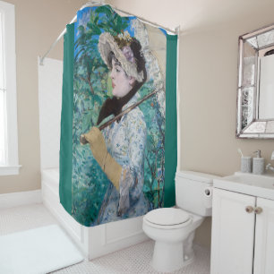 Rideaux De Douche Le Printemps Manet Impressionist Art Painting