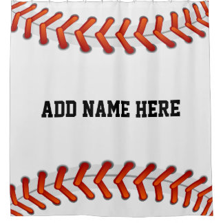 Rideaux De Douche Le regard surdimensionné de base-ball ajoutent