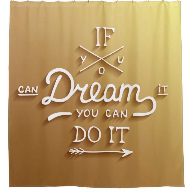 Rideaux De Douche Le rêve inspirent motivent (Devant)