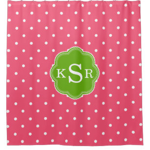 Rideaux De Douche Le vert Girly de très bon goût de rose de pastèque