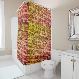 Rideaux De Douche Leaning Shower of Home Shower Curtain