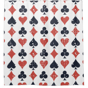 Rideaux De Douche Lecture des cartes : Grunge Motif Abstrait