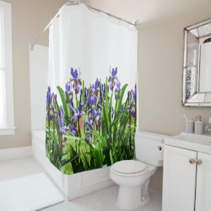 RIDEAUX DE DOUCHE L'ÉLÉGANTE FLEUR D'IRIS