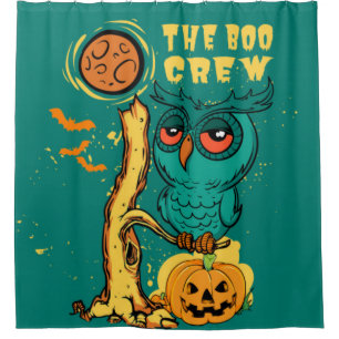 Rideaux De Douche L'équipe de hibou Boo