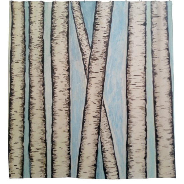 Rideaux De Douche Les bouleaux (Devant)