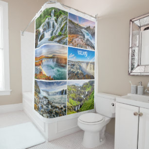 Rideaux De Douche Les chutes d'Islande