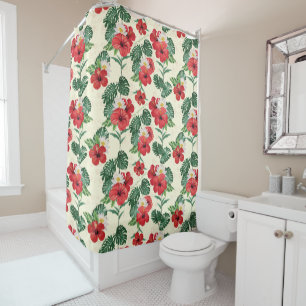 Rideaux De Douche Les fleurs tropicales du Lotus Blanc