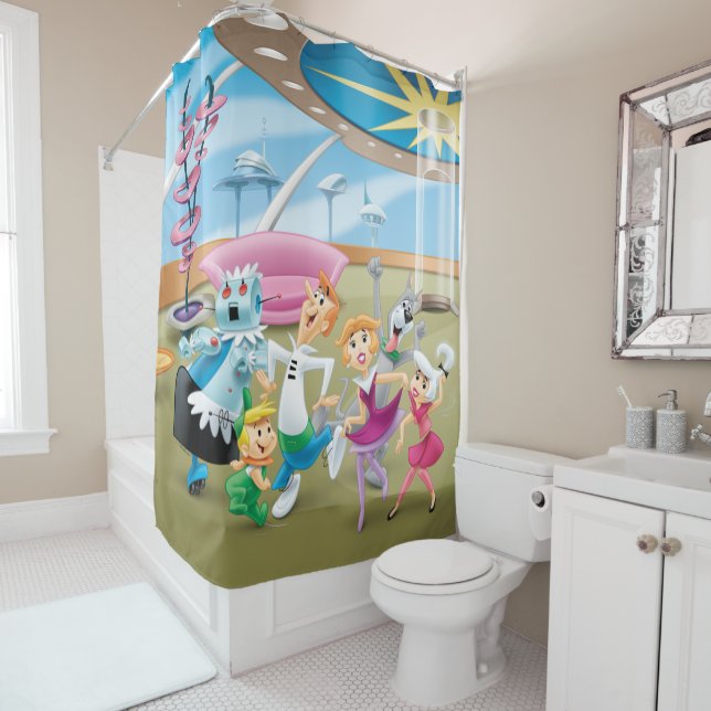 Rideaux De Douche Les Jetsons | Family Dance Party (En situation)