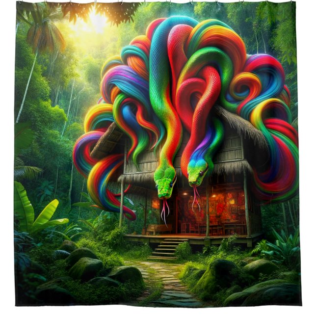 Rideaux De Douche Les serpents (Devant)