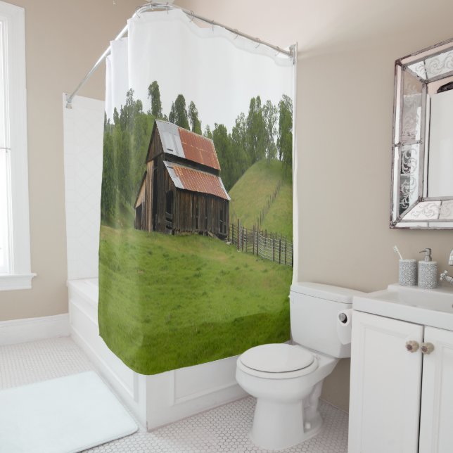Rideaux De Douche Les souvenirs de Cowboy..... (En situation)