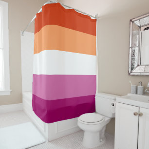 Rideaux De Douche Lesbian Pride Flag LGBTQ