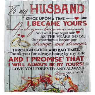 Rideaux De Douche Lettre de citation d'amour à mon mari