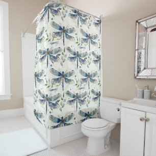 Rideaux De Douche Libellules bleues