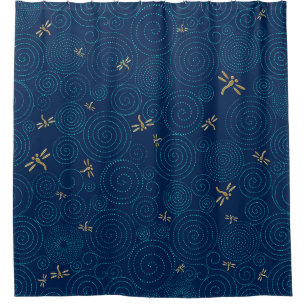 Rideaux De Douche libellules sous la pluie