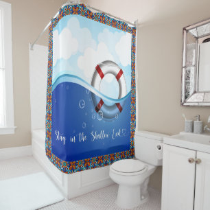 Rideaux De Douche Life Preserver Secourt Buoy Ocean