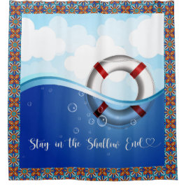 Rideaux De Douche Life Preserver Secourt Buoy Ocean