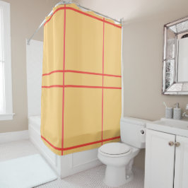 Rideaux De Douche Lignes géométriques jaune pêche