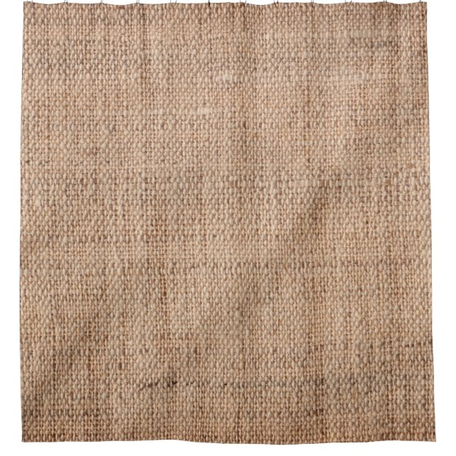 Rideaux De Douche Linen duck coarse grain canvas crumpled vignette t (Devant)