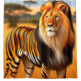 Rideaux De Douche Lion Tiger
