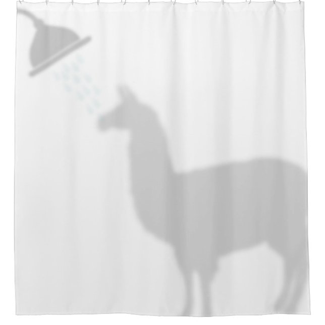 Rideaux De Douche Llama Shadow Silhouette Shadow Buddies Douche (Devant)