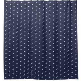 Rideaux De Douche Lobster Ocean Bleu et blanc Ensemble de serviettes