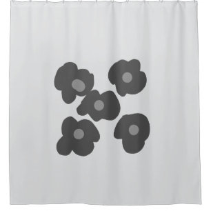 Rideaux De Douche Logo personnalisé simple minimal élégant ici entre