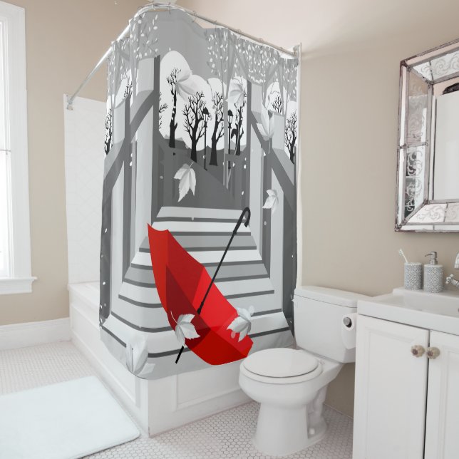 Rideaux De Douche Longer pour l'hiver (En situation)